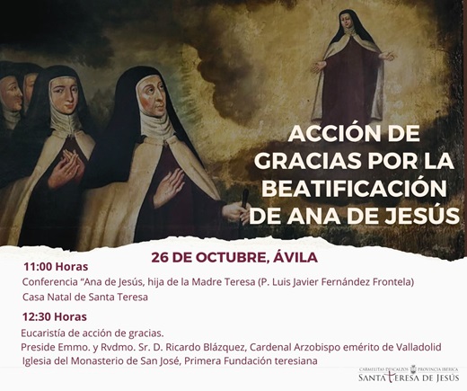 Acción de Gracias por la beatificación de Ana de Jesús